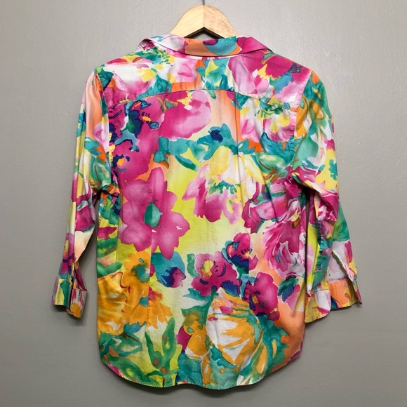 Ralph Lauren Multi Floral Blouse - Picture 4 of 4